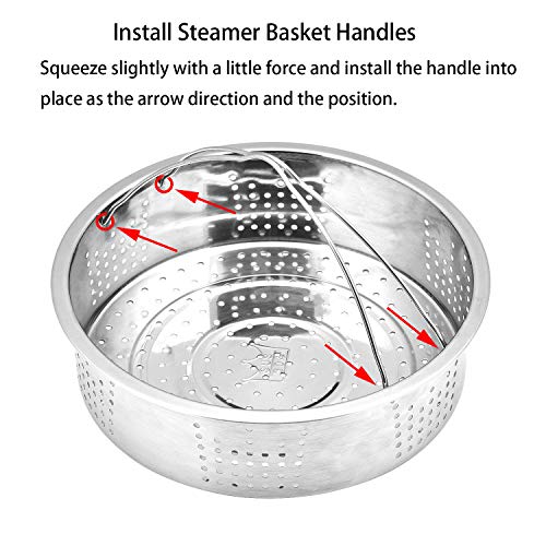 Pressure Cooker Accessories Set, Compatible with 5 6 8 10 Qt Instant Pot Cooker or Other Electric Pressure Cookers, 7 Pieces Must Have Pressure Cooker Pot Accessories to Make Cooking a Breeze