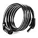 Etronic Bike Lock M4, Cable Lock 4 Feet Long Coiled Security Combo Combination Lock Bicycle Lock