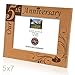 KATE POSH - Our 5th Anniversary Engraved Solid Wood Picture Frame (5x7 Horizontal)