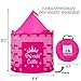 Ava & Kings Kids Play Tent Castle Princess Fort Children's Pop Up Playhouse for Toddler Bedroom, Indoor or Outdoor | Little Girls Toys Pretend Clubhouse| Easy Set-Up & Simple to Clean