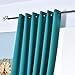 Turquoize Teal Curtains Thermal Insulated Blackout Curtains for Bedroom 63 Inch Length Grommet Top Curtains 2 Panels Set Room Darkening Curtains Drapes for Living Room, 52 x 63 Inches, Teal