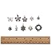 Keyzone Wholesale 100 Pieces Tibetan Silver Plated Mixed Jungle Animal Plant Charms Pendants DIY for Jewelry Making and Crafting