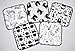 1 Ply Printed Flannel Washable Black and White Animal Set Napkins 8x8 inches 5 Pack - Little Wipes (R) Flannel