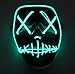 ASVP Shop LED Light Up Mask from The Purge Election Year - Great for Festival, Cosplay, Halloween, Costume - One Size