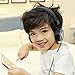 Kids Headphones with Microphone, Volume Limited Hearing Protection & Foldable Lightweight Design, Kids Friendly Safe Material & Tangle-Free Cable, Wired On-Ear Headset for Children Girls
