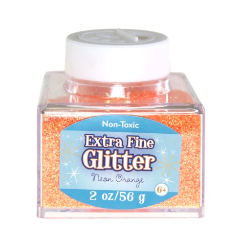 Sulyn 2oz. Glitter  Stacker Jar- Neon Orange