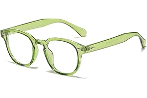 NIDOVIX Retro Round Blue Light Blocking Glasses for Men Women, Vintage Frame Non-prescription Computer Reading Eyeglasses