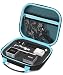 Customized Protective Case for RIF6 Cube Pico Video Projector, Secured Blocks for RIF Cube Projector, Speaker, Tripod, Mount and Cable, Zipper mesh Pocket for Other Accessories (Black+Blue) primary