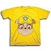 Nickelodeon Little Boys Paw Patrol Big Face Short Sleeve T-Shirt (3T, YELLOW RUBBLE)