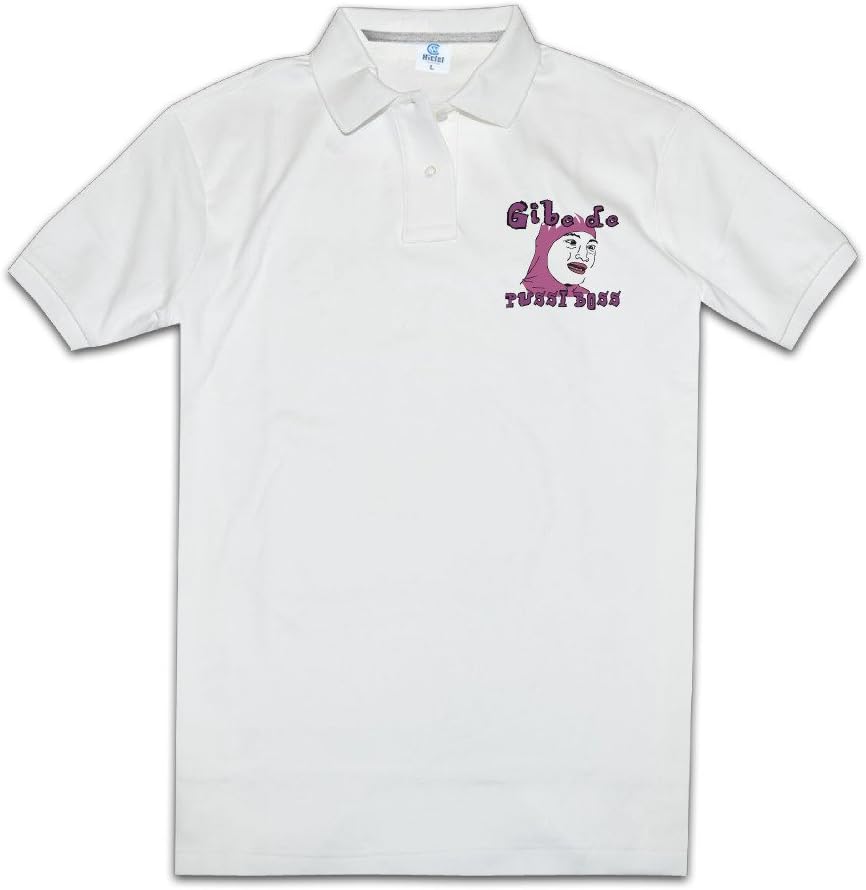 PUNG Men's Filthy Frank Pink Guy Polo Shirt White