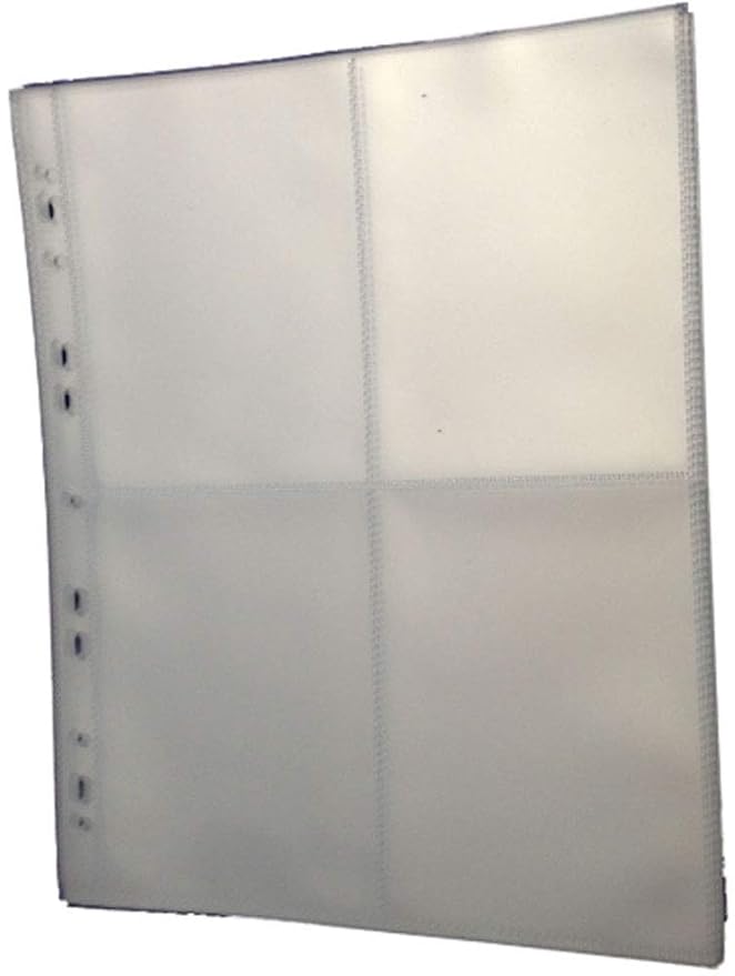 Amazon.de Postcard Storage Album Pages (4 Section) For Storing Postcards & Photographs