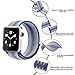 Winmy Sport Loop Band Compatible with Apple Watch  Bands 38mm 40mm, Lightweight Breathable Woven Nylon Replacement Strap for iWatch Series 4 3 2 1 - Purple Blue Stripe