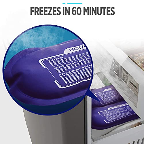 Ice Pack, 2 Reusable Hot and Cold Ice Packs for Injuries, Joint Pain, Muscle Soreness and Body Inflammation - Reusable Gel Wraps - Adjustable & Flexible for Knees, Back, Shoulders, Arms and Legs