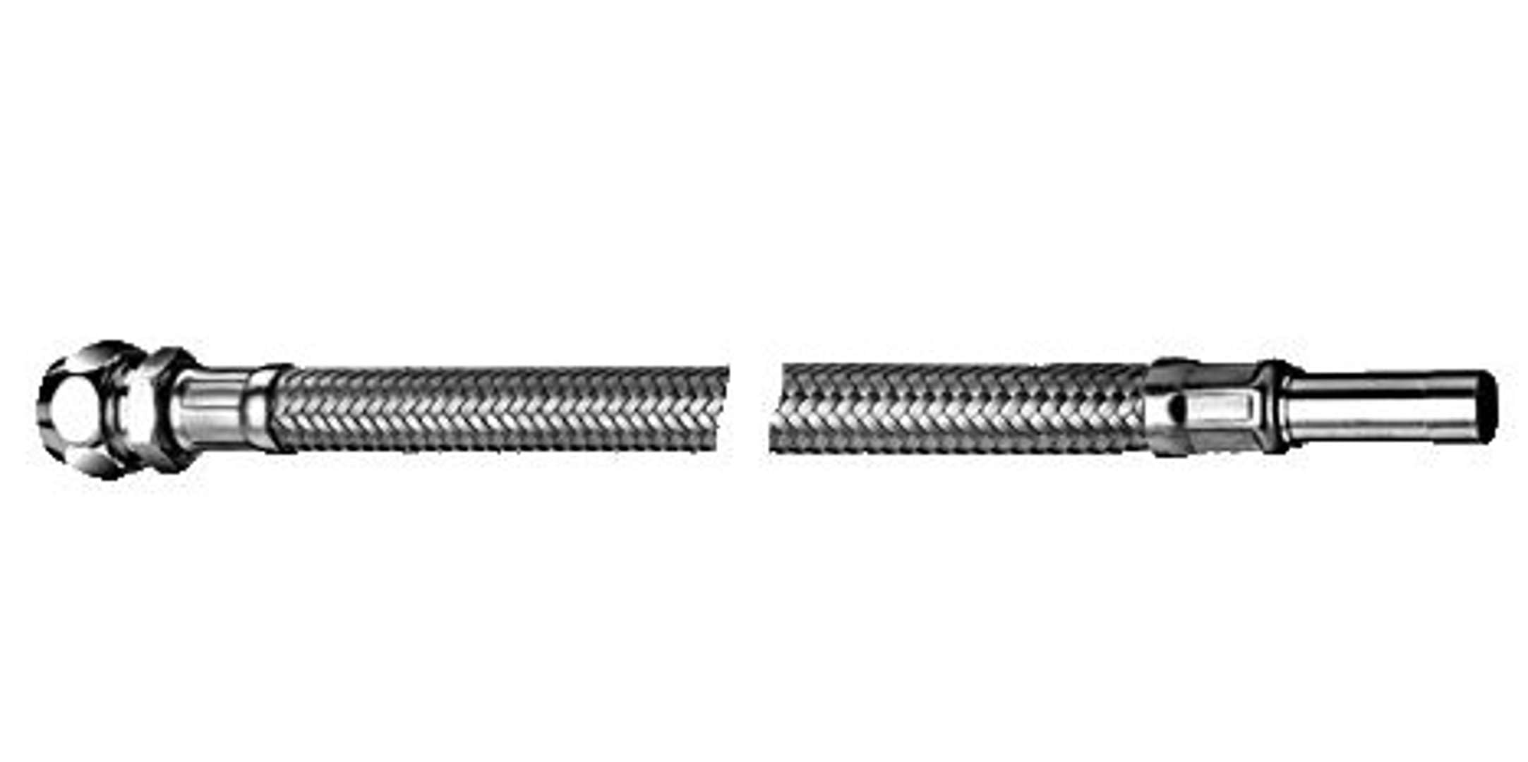 Schell Flexible Pipe Flex Clean Fix Nozzle S 3/8 Diameter 10 mm, 400 mm, Chrome, 102050699