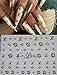 Go4Nails 2 Sheets Set LV Self Adhesive Logo Nail art Stickers/Decal DIY 0228