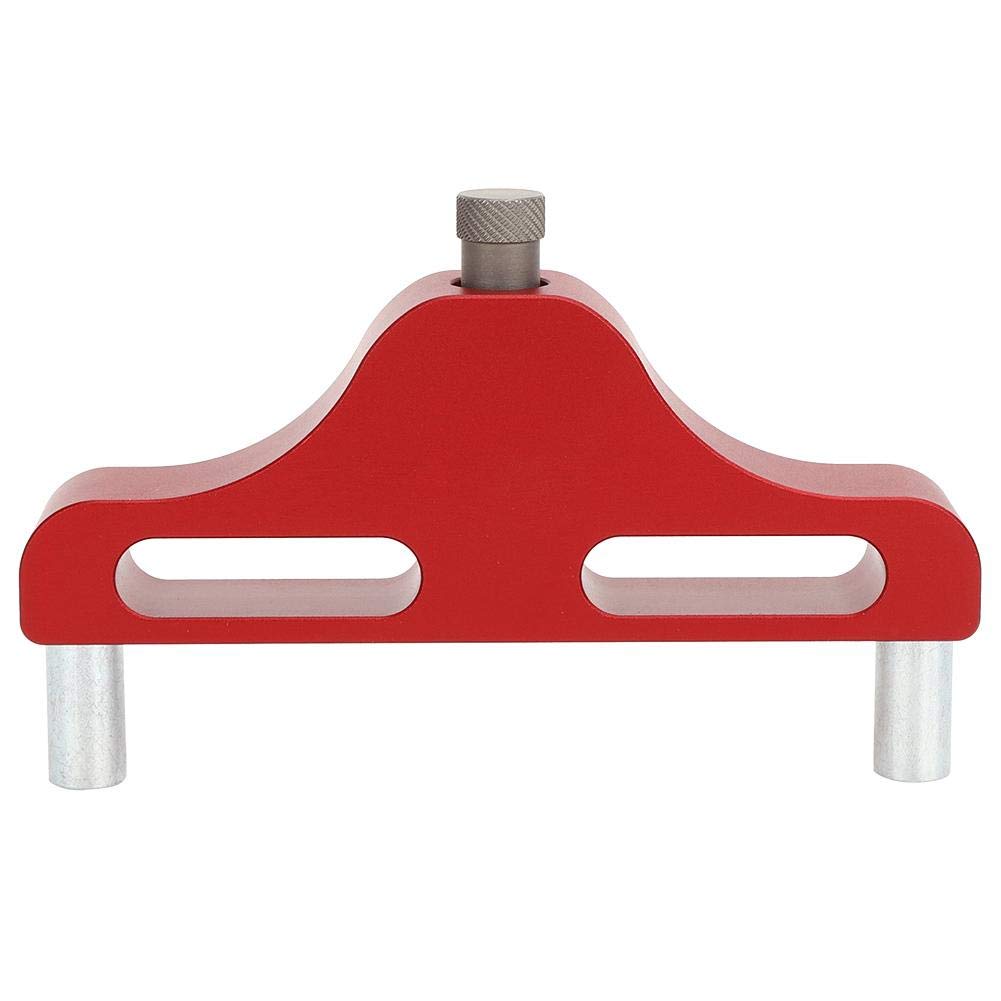 Fafeicy Center Scriber, Aluminum Alloy Woodworking Marking Center Finder Tool, Less Than 95mm Measuring Range, 1mm Measurement Accuracy(Red)