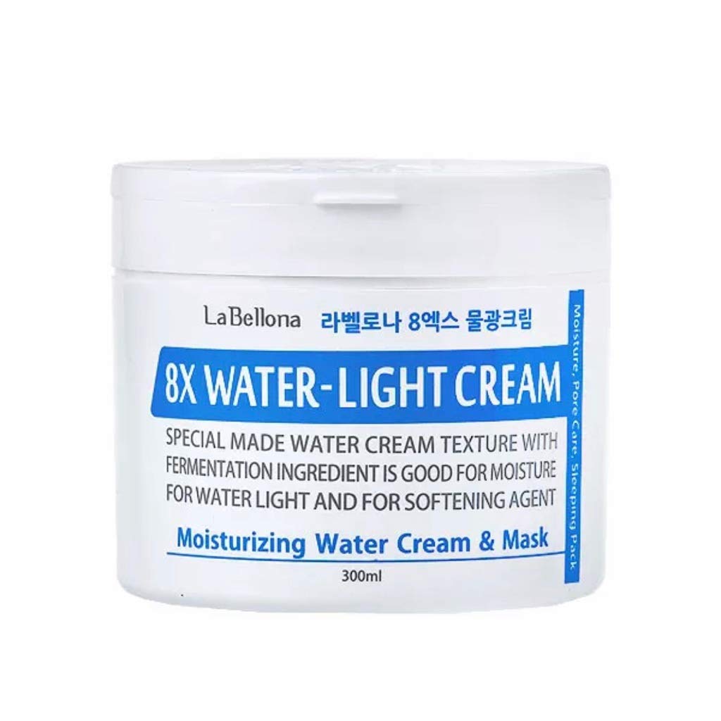 La Bellona 8X Water Moisture With Extra-Dry Skin Hydrate and Smooth Face Cream 10.14OZ Pore Care, Face, Anti-Aging, Hydrating, Anti-Wrinkle, Whitening, moisturizer Any Type of Skins - All IN ONE CARE FOR WOMEN AND MENS. Product of Korea