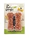 Pet 'n Shape Long Lasting Chicken Chewz - Chicken Wrapped Rawhide -All Natural Dog Treat, 2 Bones, 4 Inch Long primary