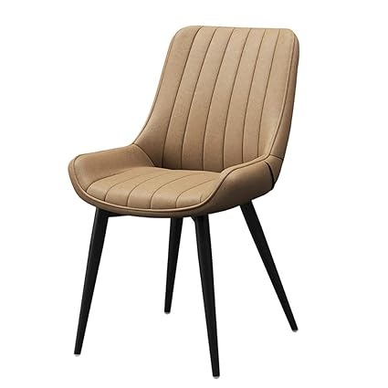 Amazon Com Dining Chair Nordic Style Wrought Iron Leather