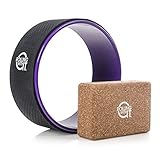 Rolling With It Yoga Wheel with Cork Block, 13-Inch