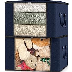 Fab totes 2 Pack Clothes Storage, Foldable Blanket