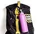 WaterFit Straw Lid - Replacement Cap for Standard Mouth Sport and Travel Water Bottle 12oz / 18oz / 21oz & 24oz with 2 Straws and Straw Brushes (Black+Paracord)