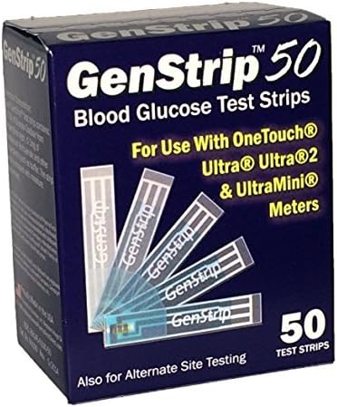 GenStrip 50 Test Strips For Use with OneTouch Ultra Meters by GENSTRIP