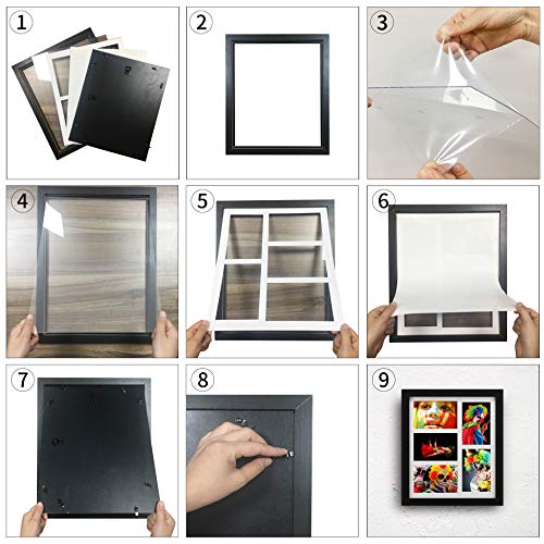 11x14 Collage Picture Frame 5 Opening 4x6 Photo Collage Frames for