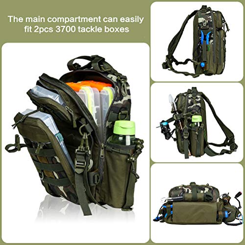 rigged fishing backpack