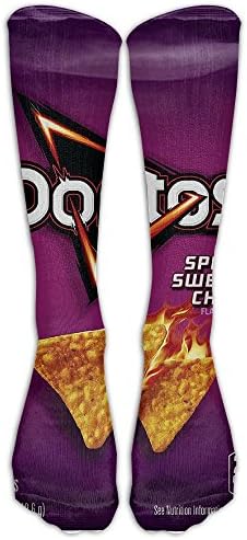 GUYEUD 15.74in Unisex Doritos Unique Design High Socks Leg Warmers Football Aseball For Men Women