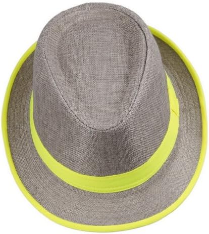 Smile YKK Men's Messer 20's Neon Strip Bootlegger Gangster Fedora Hat