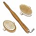 Best Deal Dry Brush Set for Dry Skin Brushing & Exfoliating - Premium Bamboo Bath & Shower Brush w/ 100% Boar Hair, Cellulite Massager, Foot Pumice Stone Brush by NUVA SPA