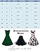 Dresstells Women 1950s Vintage Retro Audery Party Swing Dress Cocktail Dress Black 3XL