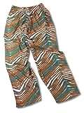 Zubaz Miami Dolphins Team Color Zebra Pants, Aqua Orange