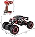 Large Rock Crawler RC Car (12 Inches Long) – 4x4 Remote Control Car For Kids (Red) – Everything Included (Even Batteries) – 1/14 Rock Master Rock Crawler with 2.4Ghz Controller By ThinkGizmos