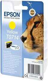 Epson T0714 Cheetah Yellow DURABrite Ultra Ink Cartridge Genuine view 3