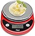 Ozeri Pronto Digital Multifunction Kitchen and Food Scale, Black on Red