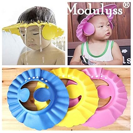 Modulyss Baby Bath Shower Cap (Multicolour, Medium)