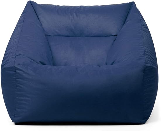 Icon Maya Lounge Chair 100cm X 90cm Navy Blue Oversized Armchair Bean Bag Extra Large Indoor Outdoor Bean Bags For Living Room Or Garden Amazon Co Uk Kitchen Home