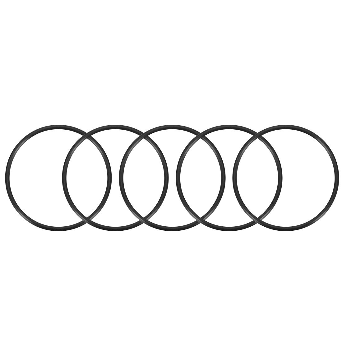 sourcing map Nitrile Rubber O-Rings 85mm OD 78mm ID 3.5mm Width, Metric Nitrile Rubber Sealing Gasket, Pack of 5