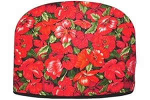 BLUE MOON FINE TEAS Blue Moon Tea Cozy - Wild Poppies Tea Cozy - Large Double Insulated Teapot Tea Cozy - Made in The USA