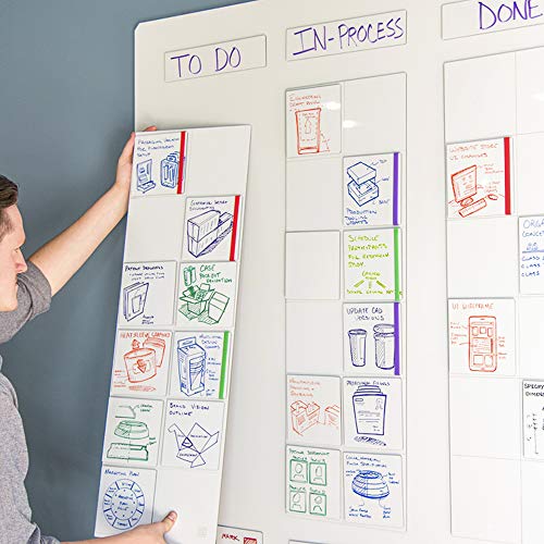 mcSquares Tiles Kit” Rigid, Stackable, Whiteboard