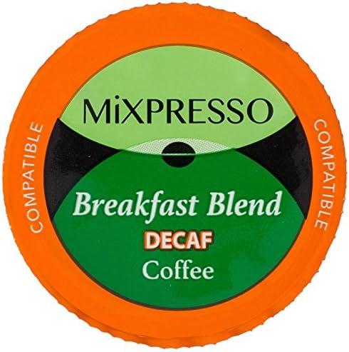 50 Decaf K Cups - For All Keurig Machines - by Mixpresso Coffee (Decaf Breakfast Blend)