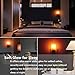 9-Pack,7 Watt Salt Lamps and Night Light Replacement Bulbs, Crystal Clear Glass,C7/7 Watt/120 V/45 Lumen,E12 Candelabra Base Long Life Bulbs