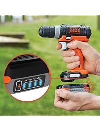 BLACK+DECKER BDCK502C1 kit de 4 herramientas de 12 voltios máximo con batería GoPak