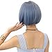 Wehous Short Light Blue Women Girl Bob Wigs Heat Cosplay Party Costume Hair Wig