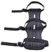 edealing Archery Arm Guard, Cowhide Leather Three Adjustable Straps Archer Protector Shooter Protection-Black