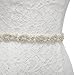 Remedios Beaded Wedding Belt Rhinestone Bridal Belt Bridesmaid Sash Women Dress Accessories, Ivory