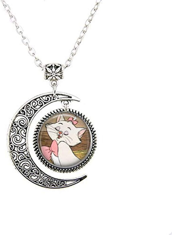 babbab Aristocats Marie moon Necklace
