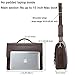 Ronts Vintage Faux Leather Briefcase for Men PU Business Tote Messenger Satchel Laptop Bag Orgainzer